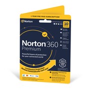 NortonLifeLock Norton 360 Premium | 10 Devices | 1 Year Subscription with Automatic Renewal | Includes Secure VPN and Password Manager | PCs, Mac, Smartphones and Tablets
