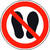 Protect Verbotsschild, Betreten der Fläche verboten, Durchm.: 5,0 cm
