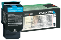 Lexmark C544, C546, X544, X546 Rückgabe-Tonerkassette Cyan (ca. 4.000 Seiten)