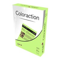Papier kserograficzny Coloraction, Forest, A4, 80 g/m2, pastelowe zielony, 500 arkusza, nadaje się do druku atramentowego
