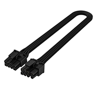 SILVERSTONE PP06BE-PC335, NEGRO, 350MM, 16 AWG, EPS/ATX 12V DE 8 PINES A PCIE 6 + 2 PINES, SST-PP06BE-PC335