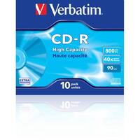 CD-R Verbatim 800MB 10pcs Pack 40x JewelCase extra protec retail