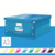 Archivbox Click & Store WOW Groß, Graukarton, blau