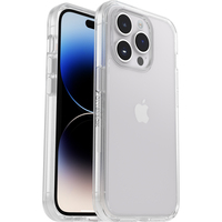 OtterBox Symmetry Clear Case for iPhone 14 Pro Max, Shockproof, Drop proof, Protective Thin Case, 3x Tested to Military Standard, Antimicrobial Protection, Clear