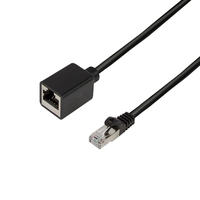 LogiLink CQX053S câble de réseau Noir 2 m Cat6a S/FTP (S-STP)