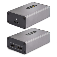StarTech.com 2-Port USB 3.0 Extender Über OM3 MM Glasfaser - LC/LC - 2x 5Gbit/s USB-A Hub - USB Verlängerungs Kabel 350m Reichweite - USB Verlängern - Fiber Optic USB Extender -...