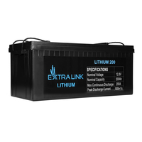 Extralink Akumulator LiFePO4 200AH 12.8V, BMS