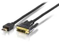 Equip 119325 adapter kablowy 5 m HDMI DVI-D Czarny