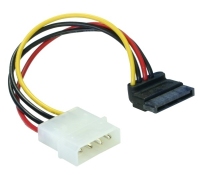 DeLOCK Cable Power SATA HDD > 4pin male – angled Mehrfarbig 0,15 m