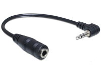 DeLOCK 65397 audio kabel 0,14 m 2.5mm 3.5mm Zwart