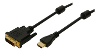 LogiLink HDMI>DVI-D 3m Czarny