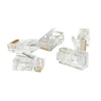 C2G RJ45 Cat5 Modular Plug for Round Stranded Cable 50pk wire connector