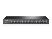 TP-Link TL-SG1048 Unmanaged Gigabit Ethernet (10/100/1000) 1U Schwarz