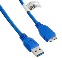4World 5m USB 3.0 A - Micro B kabel USB USB 3.2 Gen 1 (3.1 Gen 1) USB A Micro-USB B Niebieski