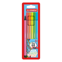 STABILO Pen 68 stylo-feutre Multicolore 6 pièce(s)