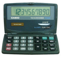 Casio SL-210TE számológép Hordozható Alap számológép Fekete