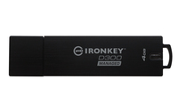 Kingston Technology IronKey D300 USB flash meghajtó 4 GB USB A típus 3.2 Gen 1 (3.1 Gen 1) Fekete