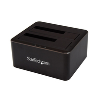 StarTech.com SDOCK2U33V dokkoló állomás tárolóegységhez USB 3.2 Gen 1 (3.1 Gen 1) Type-B Fekete
