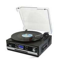 Technaxx TX-22+ Gramofon z napędem pasowym Czarny