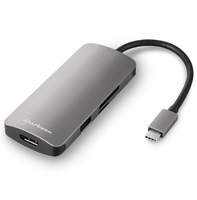 Sharkoon USB 3.0 Type C Multiport Adapter USB 3.2 Gen 1 (3.1 Gen 1) Type-C Gris