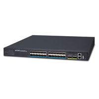 PLANET XGS-5240-24X2QR hálózati kapcsoló Vezérelt L2/L3 10G Ethernet (100/1000/10000) 1U Fekete