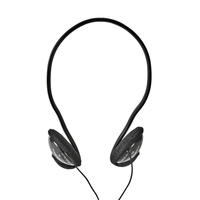 Nedis HPWD1105BK hoofdtelefoon/headset Hoofdtelefoons Bedraad Helm Muziek Zwart