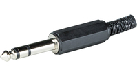 Distrelec RND 205-00603 kabel-connector 6.3mm Zwart, Zilver