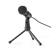 Nedis MICTJ100BK microfoon Zwart Laptopsmicrofoon