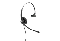 Axtel AXH-PROM słuchawki/zestaw słuchawkowy Przewodowa Opaska na głowę Biuro/centrum telefoniczne Czarny, Srebrny