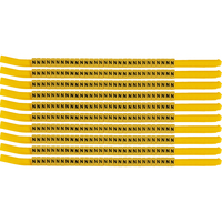 Brady SCNG-18-N soporte para manguito de identificación de conductor Negro, Amarillo Nylon 300 pieza(s)