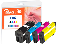 Peach PI200-937 inktcartridge 4 stuk(s) Compatibel Zwart, Cyaan, Geel