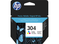HP 304 Tri-Colour Original Standard Capacity tintapatron Eredeti Standard teljesítmény Cián, Magenta, Sárga
