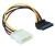 DeLOCK Cable Power SATA HDD > 4pin male – angled Meerkleurig 0,15 m