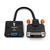 Lindy 38189 adaptador de cable de vídeo 0,1 m DVI-D VGA (D-Sub) Negro