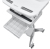 Ergotron SV44-1191-C mueble y soporte para dispositivo multimedia Aluminio, Gris, Blanco Portátil Carro multimedia