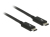 DeLOCK 84845 Thunderbolt-Kabel 1 m 20 Gbit/s Schwarz