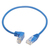 Tripp Lite N204-S01-BL-DN Cable Ethernet (UTP) Delgado Moldeado Cat6 Gigabit en Ángulo hacia Abajo (RJ45 en Ángulo Recto hacia Abajo M a RJ45 M), Azul, 30.5 cm [1 pie]