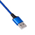 Akyga AK-USB-27 USB-kabel 1,2 m USB A USB C/Lightning Blauw