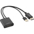 InLine HDMI F to DisplayPort M Converter Cable, 4K, black/gold, 0.3m