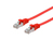 Equip Cat.6A U/FTP Flat Patch Cable, 1.0m, Red