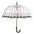 Esschert Design TP321 Regenschirm Schwarz, Mehrfarbig, Transparent Stahl Volle Größe