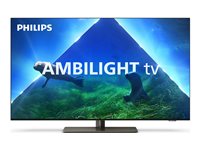 PHILIPS 55OLED848/12 AMBILIGHT tv, Ultra HD OLED, Silber, Ambilight 3 next gen, Google TV, Ultra HD Premium, P5 AI