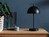 Kabellose Tageslicht Tischlampe KIA Schwarz 35cm - dimmbar & USB