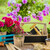 Relaxdays Blumentopf 2er Set, runder Holz Übertopf in 2 Größen, Ø 24 & 19 cm, Holzfass Blumenkübel innen & außen, natur