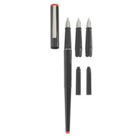 Kalligrafie-Stift Kalligraphie-Set 5-teilig. Schreibfarbe von Schreibgeräten: schwarz. Ausführung der Feder: 1,1mm/1,5mm/2,3mm, Farbe des Schaftes: schwarz