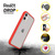 OtterBox React - Funda Protección mejorada para iPhone 12 mini Power rojo- clear/rojo - Funda