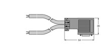 PROFIBUS-Leitung PVC D9S 455-10M-10M-OBS