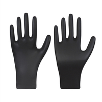 Nitril-Einmalschutzhandschuh BLACK schwarz puderfrei 100 Stück Gr.S