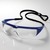 Honeywell 1002783 Millennia Einscheibenbrille, blau PC - Scheibe, klar, FogBan