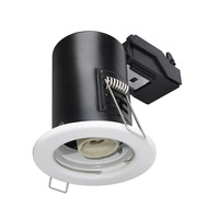 VT-701 GU10 FIXED FIRE RATED DOWNLIGHT FITTING IP20-WHITE